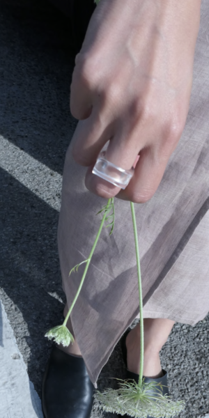DENA - quartz crystal ring