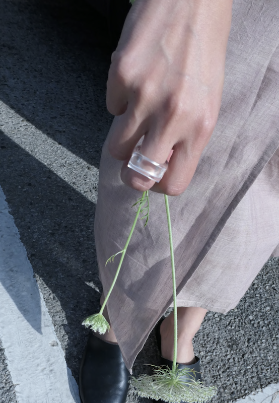 DENA - quartz crystal ring